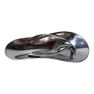 Vintage Silver Toned Sandal Catchall Dish Trinket Tray