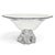 Early 21st Century Shannon Crystal by Godinger Frosted Rose Bouquet Pedestal Bowl, 14", Ireland For Sale - Image 5 of 8