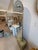 Abstract Wood Shelf and Marble Cube Mirror For Sale - Image 3 of 4