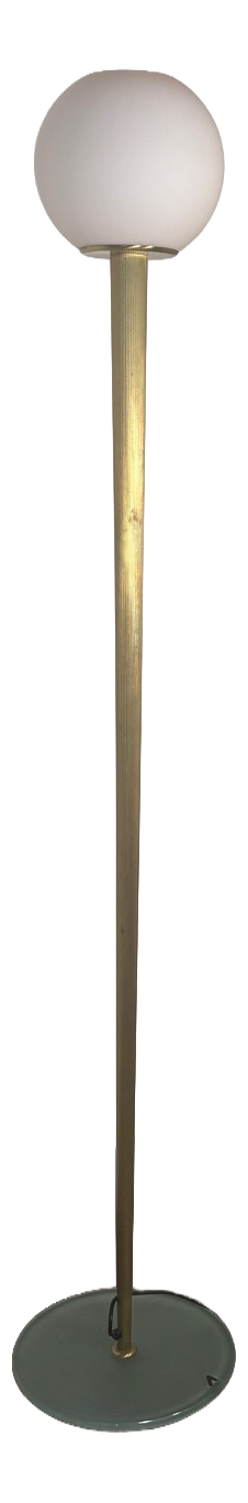 Olimpia Floor Lamp in Brass and Glass by Antonangeli, 1980s