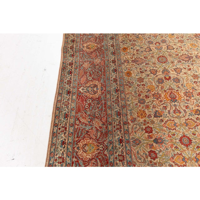 Persian Tabriz Rug For Sale - Image 4 of 8