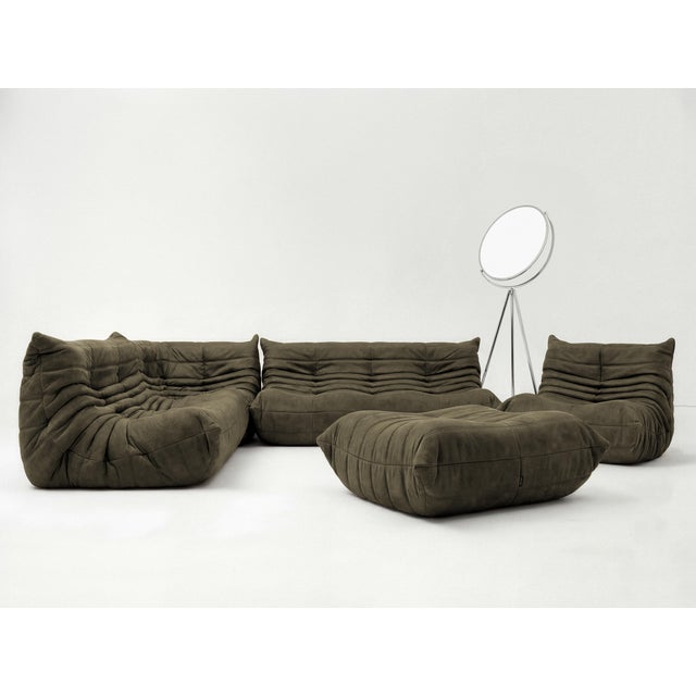 Togo Sofa Set by Michel Ducaroy for Ligne Roset, Set of 5 For Sale - Image 14 of 14