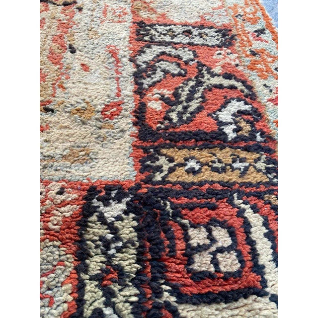 Antique Turkish Oushak Rug For Sale - Image 17 of 18