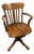 Antique Oak Office Chair, 1890s For Sale