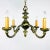 Metal Pair of 1920s Bronze Art Nouveau 4 Arm Candlestick Chandeliers For Sale - Image 7 of 11