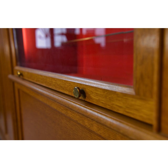 Modular Cabinet in Light Oak by Pierre Cruege for Martin Dupuis, 1960s For Sale - Image 15 of 18