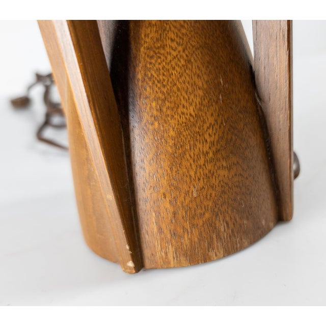 Brown 1960's Mid-Century Modern Table Lamp, Byron Botker for Modeline For Sale - Image 8 of 10