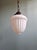 Bauhaus Art Deco Pendant Light in Molded & Pressed White Opaline Glass, 1930s For Sale - Image 3 of 13