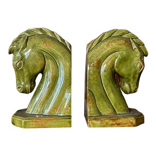 1960s Mid-Century Horse Bookends - a Pair For Sale