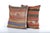 Mid-Century Modern Striped Design Turkish Anatolian Kilim Pillow Cover - a Pair For Sale - Image 3 of 4