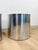 Vintage Round Chrome Oversized Planter Pair MCM Mid-Century Modern Chic For Sale - Image 14 of 15