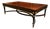 Regency-Style Burl Wood Coffee Table With Black & Gold Accents For Sale
