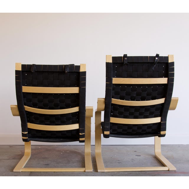 Ikea Pair, Limited Edition Alvar Aalto 406 Tribute Poäng "Poem" Chairs by Noboru Nakamura for Ikea, 1999 For Sale - Image 4 of 6