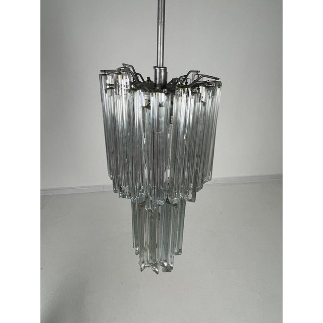 Murano Glass Waterfall Chandelier in the style of Venini, 1960s For Sale - Image 10 of 10