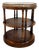 Theodore Alexander 3-Tier Leather & Wood Side Table For Sale