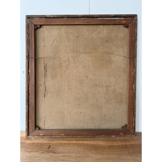 19th-Century English Garden Scene With Figures — Signed Oil on Canvas For Sale In New York - Image 6 of 7