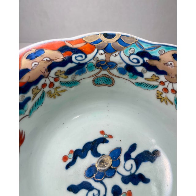 Early 19th Century C. 1830-1860 Late Edo Antique Japanese Pottery Bowl, Kyushu Museum Mark #147 For Sale - Image 5 of 12