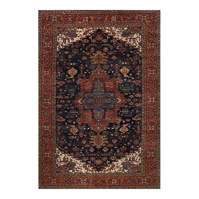 1990s Handwoven Serapi Style Area Rug 11’2″ X 17’9″ For Sale