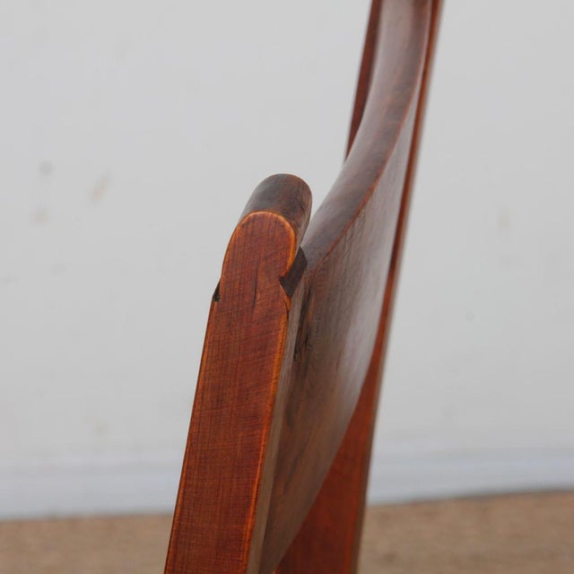Brown Vintage French Straw-Seated Wooden Chairs, 1950, Set of 6 For Sale - Image 8 of 18