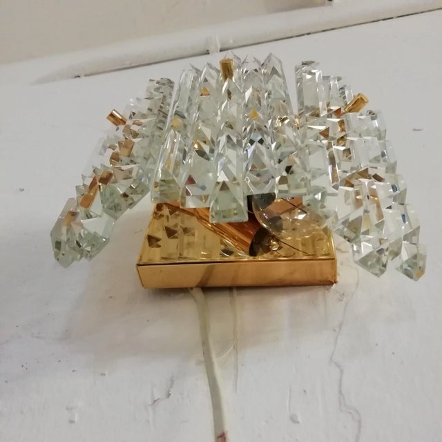 Gold Wall Sconce from Kinkelday, 1970s For Sale - Image 8 of 9
