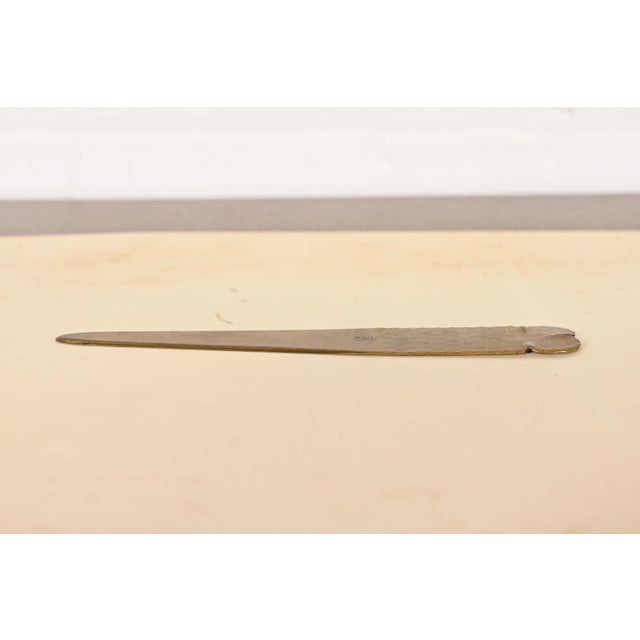 Roycroft Roycroft Arts & Crafts Hammered Brass Over Copper Letter Opener, Circa 1920s For Sale - Image 4 of 9