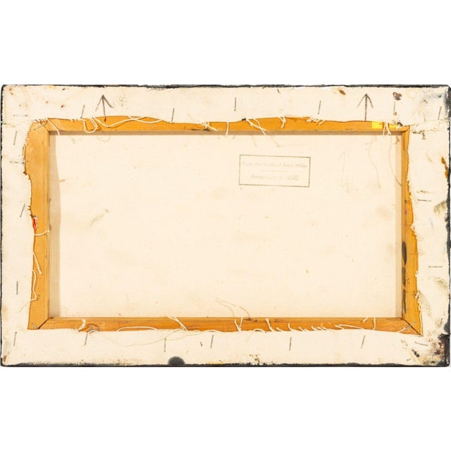 Late 20th Century Andy Miller Abstract Composition Oil on Canvas For Sale - Image 5 of 6