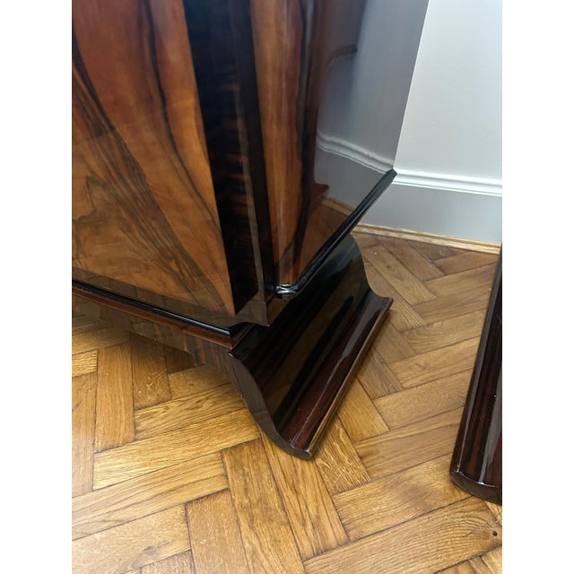 Art Deco Floor Vanity with Drawers and Tall Mirror, 1930s For Sale - Image 10 of 16