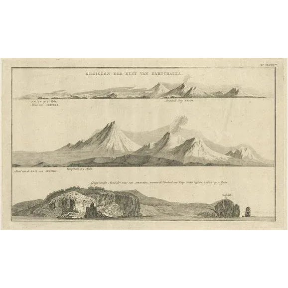 Cook, Coastal Views of Kamchatka in Russia, 1803, Paper For Sale - Image 6 of 6