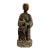 Chinese Qing Dynasty Lacquered and Polychrome Wood 18" Figure With a Deer For Sale