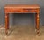 English Writing Desk or Side Table of Mahogany With Two Drawers on Casters For Sale - Image 4 of 11