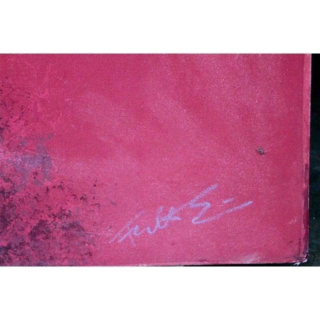 Late 20th Century Great Large Abstract Painting For Sale - Image 5 of 9