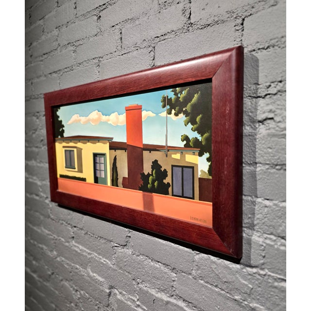 R. Kenton Nelson—Pasadena Light on the House Beyond the Wall—Architectural Oil Painting For Sale - Image 9 of 14