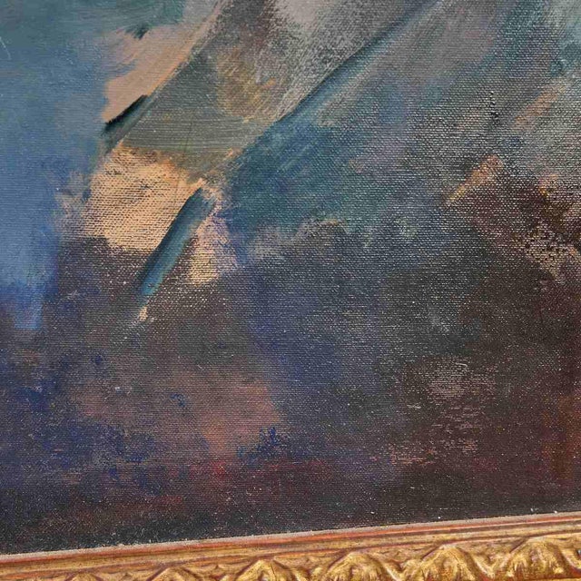 Bruno Fantini, Modern Composition, Oil on Canvas For Sale - Image 6 of 11
