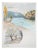 René Leverd, Confluence of the Arve and Rhône Rivers Near Geneva, Watercolor For Sale