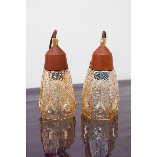 Pendant Lamps in Glass from Pukeberg, Sweden, 1960s, Set of 2 For Sale - Image 15 of 18
