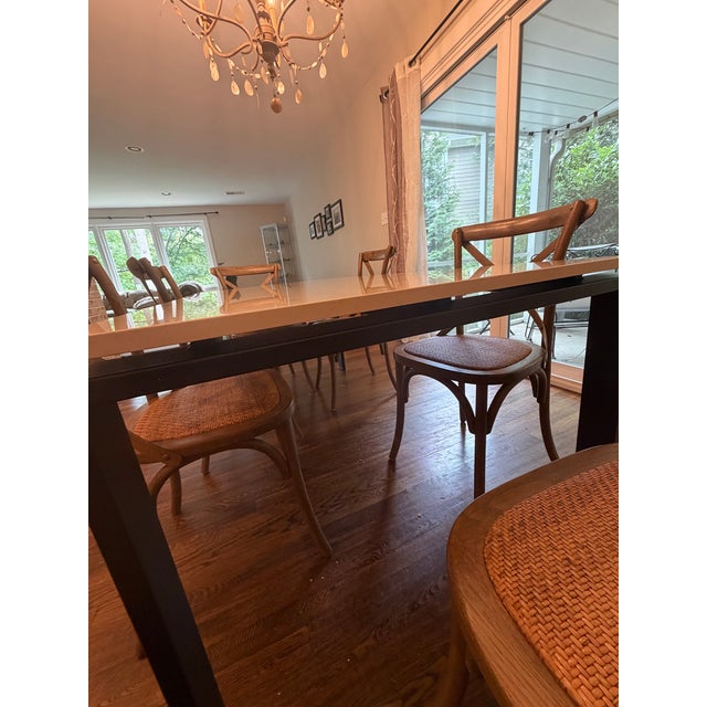 Room & Board Room & Board 72" Dining Table - Quartz Top & Steel Base - Mint For Sale - Image 4 of 6