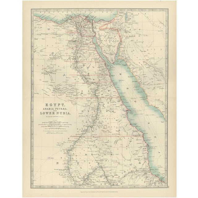 Map of Egypt and Lower Nubia, 1903 For Sale - Image 10 of 10