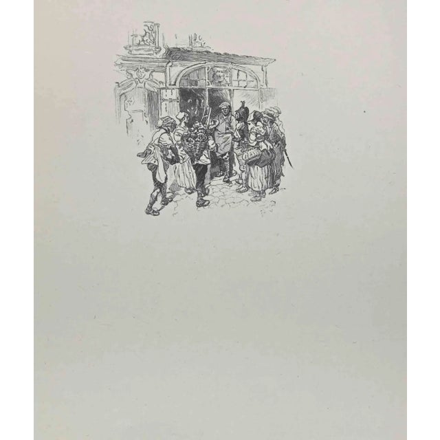 Small tales to my sister is a lithograph on paper realized by hegesippus Moreau, dated 1838 s. The Artwork is in good...