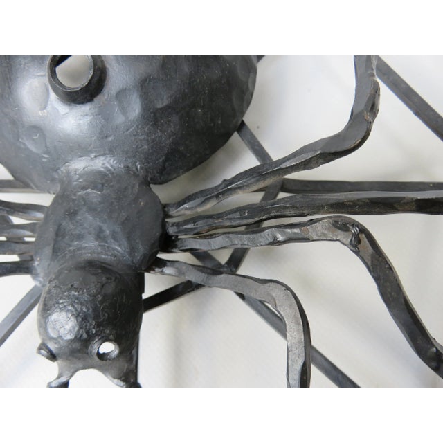 Black Iron Wall Decoration Spider, 1950s For Sale - Image 14 of 18