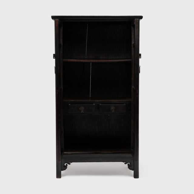Antique Chinese Black Lacquer Noodle Cabinet, 19th Century For Sale In Chicago - Image 6 of 6
