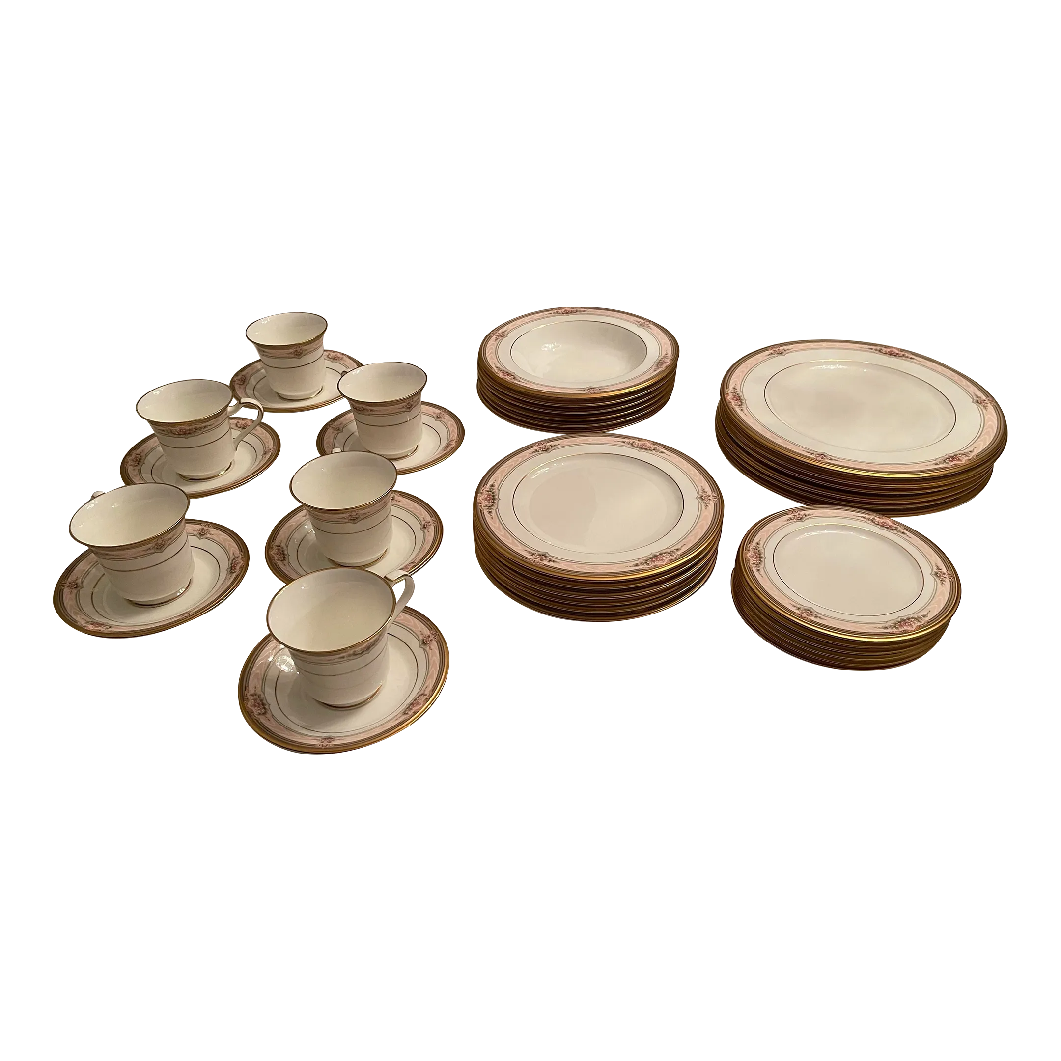 1990s Noritake China Service for Six- 36 Pieces | Chairish