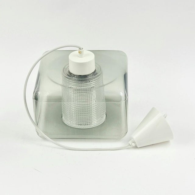 Mid-Century Modern Scandinavian Glass Pendant Light by Carl Fagerlund for Orrefors, 1960s For Sale - Image 6 of 7