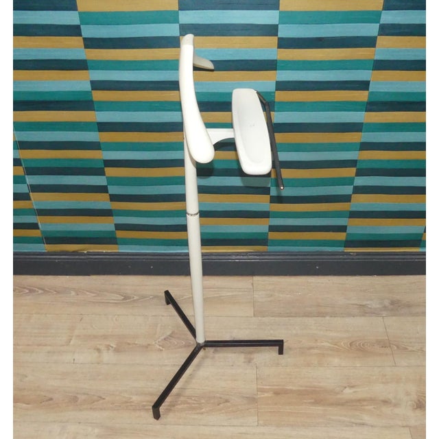 White Wooden Tripod Valet Stand For Sale - Image 4 of 8