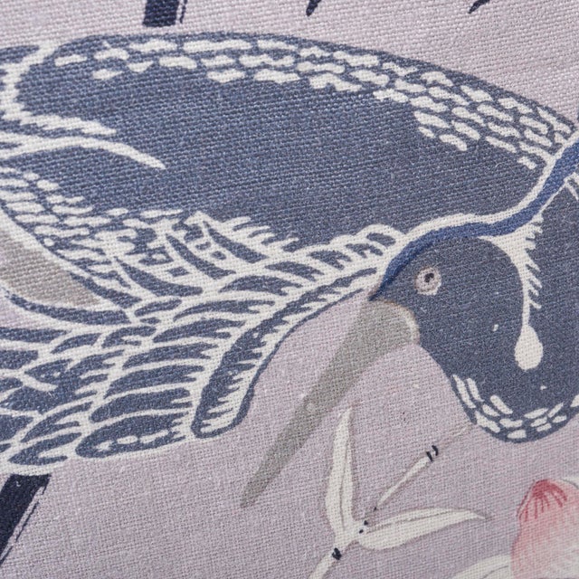 Schumacher Lotus Garden Pillow in Lilac For Sale In New York - Image 6 of 6