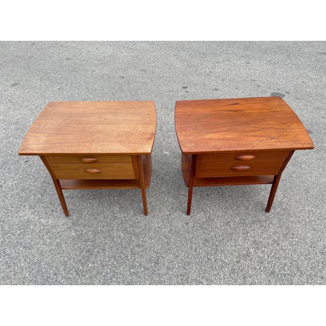 1960s Mid-Century Danish Modern Teak Nightstands, 1965, Set of 2 For Sale - Image 5 of 10