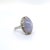 Blue Late 20th Century Platinum Cocktail Ring With Gia Certified Oval Star Sapphire - Size 4.75 For Sale - Image 8 of 8
