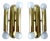 Vintage Space Age Brass Sconces, 1970s, Set of 2 For Sale