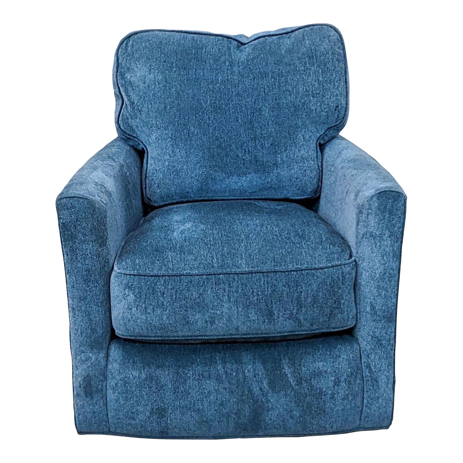 Crate & Barrel Talia Swivel Chair Chairish