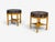 Mid-Century Modern Tommi Parzinger, Nightstands, Bleached Mahogany, Leather, Usa, 1930s For Sale - Image 3 of 14