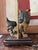 Vintage Hollywood Regency Chinese Foo Dog Ceramic Table Lamp Guardian Lion Chinoiserie For Sale - Image 9 of 12